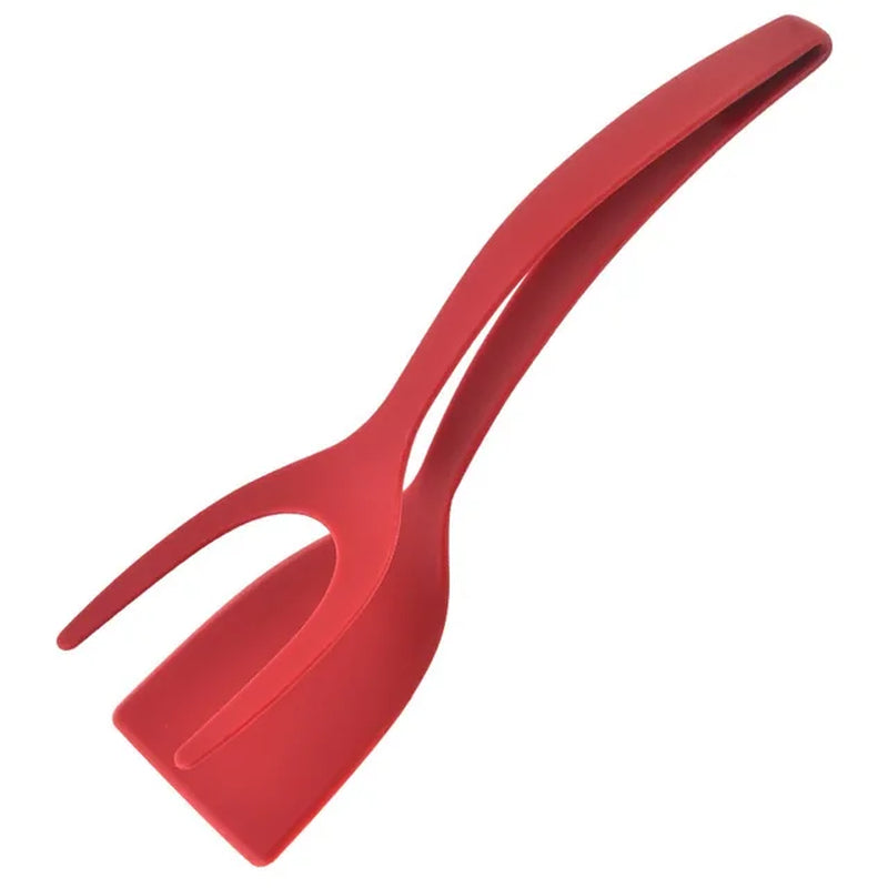 2 in 1 Grip and Flip Spatula Tongs Egg Flipper Tong Steak Spatula Tongs Clamp Pancake Fried Turners Kitchen Accessories